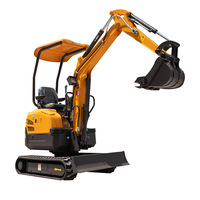 Mini-excavatrice sur chenilles Rhinoceros XN16 1.5/1.8/2T, moteur Yanmar, boîte de vitesses contrôlée par PLC, certifiée EPA, CE
