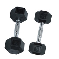 Ensemble d'haltères de musculation OEM à prix avantageux en livres, équipement de musculation, haltères hexagonaux en caoutchouc