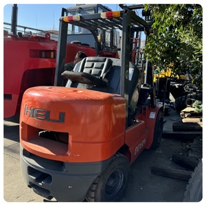 Chariot élévateur Heli FD35 d'occasion 3,5 tonnes avec déplacement latéral et triple mât pour entrepôt FD35 en stock - Product Image 5