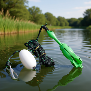 Kit de ancla para kayak, kit de ancla para tabla de paddle de 3,5 lb, boya de cuerda de 26,2 pies/8 m, bolsa de almacenamiento para ancla de bote pequeño plegable, gancho a presión para barcos - Product Image 2