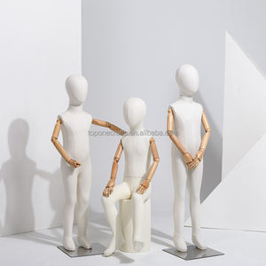 หุ่นโชว์เสื้อผ้าสำหรับเด็กแบบเต็มตัวทำจากไฟเบอร์กลาสหุ่นโชว์แบบยืดหยุ่นสำหรับร้านเสื้อผ้าบูติก - Product Image 2