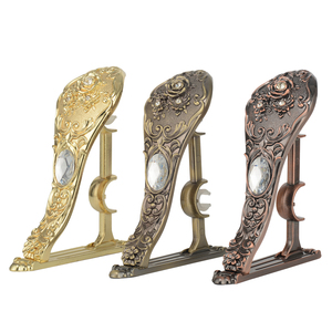 Stardeco-<span class=keywords><strong>Support</strong></span> métallique breveté fixe, accessoires <span class=keywords><strong>de</strong></span> quincaillerie robustes, double <span class=keywords><strong>support</strong></span> <span class=keywords><strong>de</strong></span> <span class=keywords><strong>tringle</strong></span> à rideau télescopique - Product Image 1