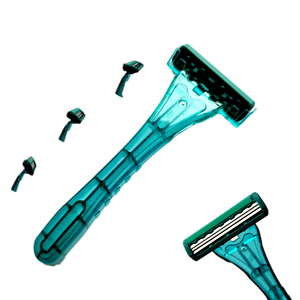 Chất Lượng Cao Ba Lưỡi Thép Không Gỉ Cạo Râu Dao Cạo Thiết Kế Mới Cho Cắt Tóc Sử Dụng Cho Khách Sạn Du Lịch Hãng Hàng Không Phòng Tắm Sử Dụng - Product Image 3