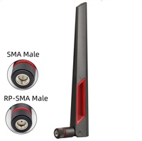 Antena de Goma Amplificadora de Señal WIFI 8dBi 2.4Ghz 5Ghz 5.8Ghz, Antena Universal de Doble Banda para Router WLAN, Tarjeta de Red Inalámbrica