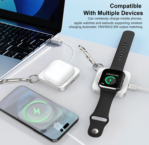 Cargador inalámbrico magnético 3 en 1 al por mayor, práctico y pequeño, accesorios de carga inalámbrica magnética. - Product Image 3