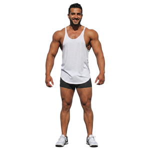 Débardeur de musculation pour homme en coton, sans manches, pour la salle de sport, vente en gros - Product Image 1