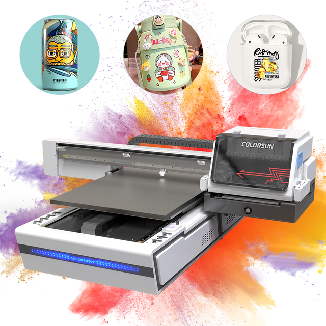 A1 XP600 Inkjet Dtf Uv Flatbed Impresora UV Direct Printer Printing Size 60*90CM on Phone case PVC Uv Printer with Camera