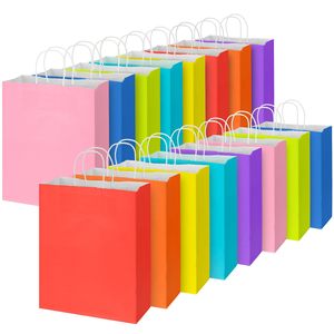 Custom Printed Multi-Color Kraft Paper Bag for Children's Festivals Packaging Shoes <b>Candles</b> <b>Photo</b> Frames Food Use Shopping Tote - Product Image 1