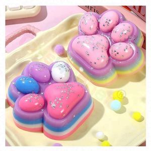 Jouets Squishy Patte de Chat Personnalisés en Gros, Matériau TPR Souple, Texture Mochi à Remontée Lente, Balle Anti-Stress Kawaii, Jouets à Presser en Gros - Product Image 3