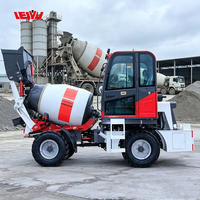 Bétonnière automatique 3,5 m³ avec pompe à ciment volumétrique, mini-camion bétonnière autochargeante 3 m³
