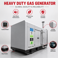 Générateur diesel insonorisé 130 kW 170 kW 200 kVA avec moteur Cummins Weichai Baudouin Kofo Aoling, certifié OEM EPA CE EAC, pour alimentation de secours hôtelière