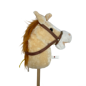 D <span class=keywords><strong>KING</strong></span> Cavallo di Legno Giocattolo, Marionetta Morbida in Peluche per Bambini, Gioco di Ruolo Interattivo e Divertente - Product Image 1