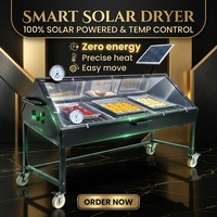 Machine de séchage solaire industrielle commerciale en promotion, faible coût, haute efficacité pour fèves de cacao, poisson, viande, céréales