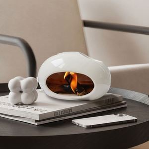 Calentador de Velas Aromáticas, Quemador de Aceites Esenciales, Quemador de Cera, Decoración para el Hogar, Portavelas de Cerámica para Velas de Té - Product Image 1