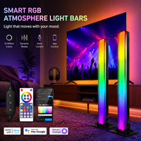 Ensemble de 2 barres lumineuses d'ambiance intelligentes OEM/ODM pour la maison, contrôlables via l'application Tuya, compatibles avec Alexa, Google, Yandex, rétroéclairage pour salle de jeux