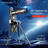 Meilleur Prix Objectif Zoom pour Téléphone Portable, Objectifs de Caméra Externes HD pour Téléphone Portable pour la Photographie de Concerts, l'Observation des Étoiles, la Randonnée