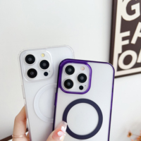 Conception de coque de téléphone anti-empreintes digitales à bas prix pour iPhone 15 14 13 12 11 Pro max coque de téléphone givrée magnétique