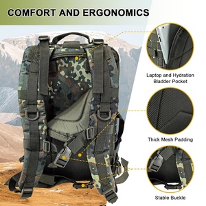 Mochila Táctica Kango 600D Oxford, Impermeable, para Exteriores, 30L, Camuflaje - Product Image 5