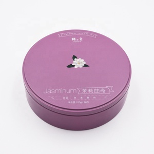 Scatola di Latta Rotonda per <span class=keywords><strong>Biscotti</strong></span> e Dolci, Personalizzabile, in Latta da 0,23mm per Alimenti, con Vernice Lucida e Goffratura per Confezionamento di Caramelle e Cioccolato - Product Image 2