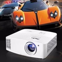 Projecteur DLP Optoma JEV9160 pour cinéma maison 4K Ultra HD et jeux 240 Hz, compatible HDR HLG, portable, 3400 lumens pour lampe au mercure