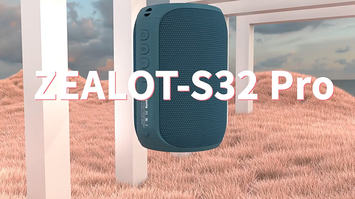 ZEALOT S32 Pro Wireless Outdoor Speaker – 15W Loud Stereo Sound
