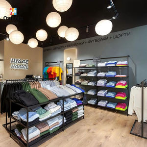 Custom Eco-Friendly Heavy Duty Clothing <b>Display</b> Racks | <b>Wall</b>-Mounted Garment <b>Cabinets</b> & Fashion Boutique Island Stands - Product Image 1