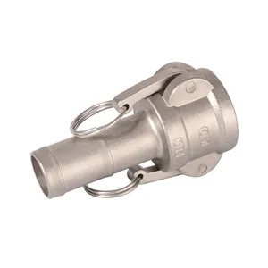 Raccord rapide flexible en acier inoxydable SS316/SS304, <span class=keywords><strong>type</strong></span> C, femelle, Camlock, 1/<span class=keywords><strong>2</strong></span>"-4", applications eau/huile/gaz, forgé - Product Image 1