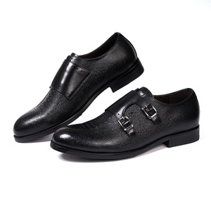 Chaussures en cuir décontractées pour hommes, chaussures à bout pointu augmentant la taille, style rétro d'automne, Oxford imperméable et respirant, grande taille - Product Image 1