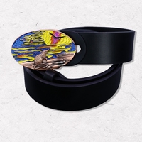 Boucles de ceinture promotionnelles en gros pour fournisseurs, en acier inoxydable, alliage de zinc, laiton émaillé, avec logo personnalisé