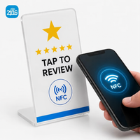 Expositor de Mesa NFC Personalizado y Programable de Acrílico de 13.56mhz con Código QR