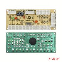 Circuit imprimé de joystick d'arcade USB Encodeur USB d'arcade à délai zéro Kit de carte PC à joystick pour équipement de jeu à modes analogiques numériques