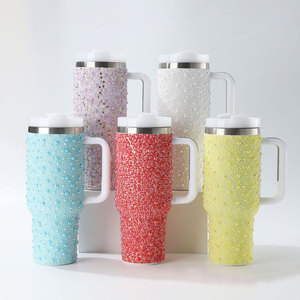 Odm Oem Color Púrpura 40oz Blanco Deporte Vaso Brillo Sublimación En Blanco H2.0 Verde Brillo Botella De Agua Con Tapones De Pajita Perla - Product Image 2
