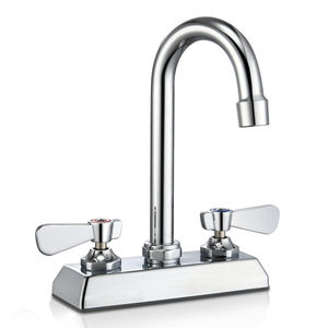 Grifo para Fregadero de Barra para Cocina, Grifo Comercial de 4 Pulgadas para Montaje en Cubierta Central para Lavandería, Baño, Grifo para Fregadero de Preparación - Product Image 1