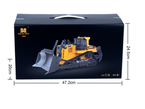 1:16 Échelle <span class=keywords><strong>HUINA</strong></span> <span class=keywords><strong>Bulldozer</strong></span> Lourd Alliage et Plastique Télécommande Ingénierie Véhicule Garçon Jouet Cadeau de RC Engineering - Product Image 2