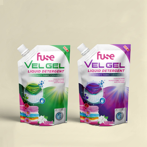 Túi đựng đồ uống, nước ép, thực phẩm có vòi rót, chất liệu nhựa, in ấn tùy chỉnh, màu trắng đen, có thể tái sử dụng, dạng đứng, có van hút - Product Image 3