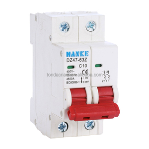Заводские продажи <span class=keywords><strong>DZ47</strong></span>-63Z 6A-40A / 2P AC 50 Гц/60 Гц 230 В 400 В белый MCB миниатюрный выключатель - Product Image 4