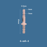 Raccord de tuyau en polyéthylène Chang En 6 mm, surface lisse, norme internationale, raccords pour tuyaux d'eau/carburant/air