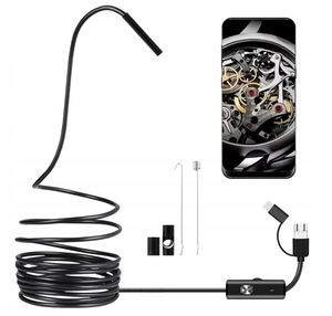 Prix de gros 7mm 1 mètre câble souple 3 en 1 étanche usb caméra de contrôle des tuyaux d'égout <span class=keywords><strong>piscine</strong></span> - Product Image 1