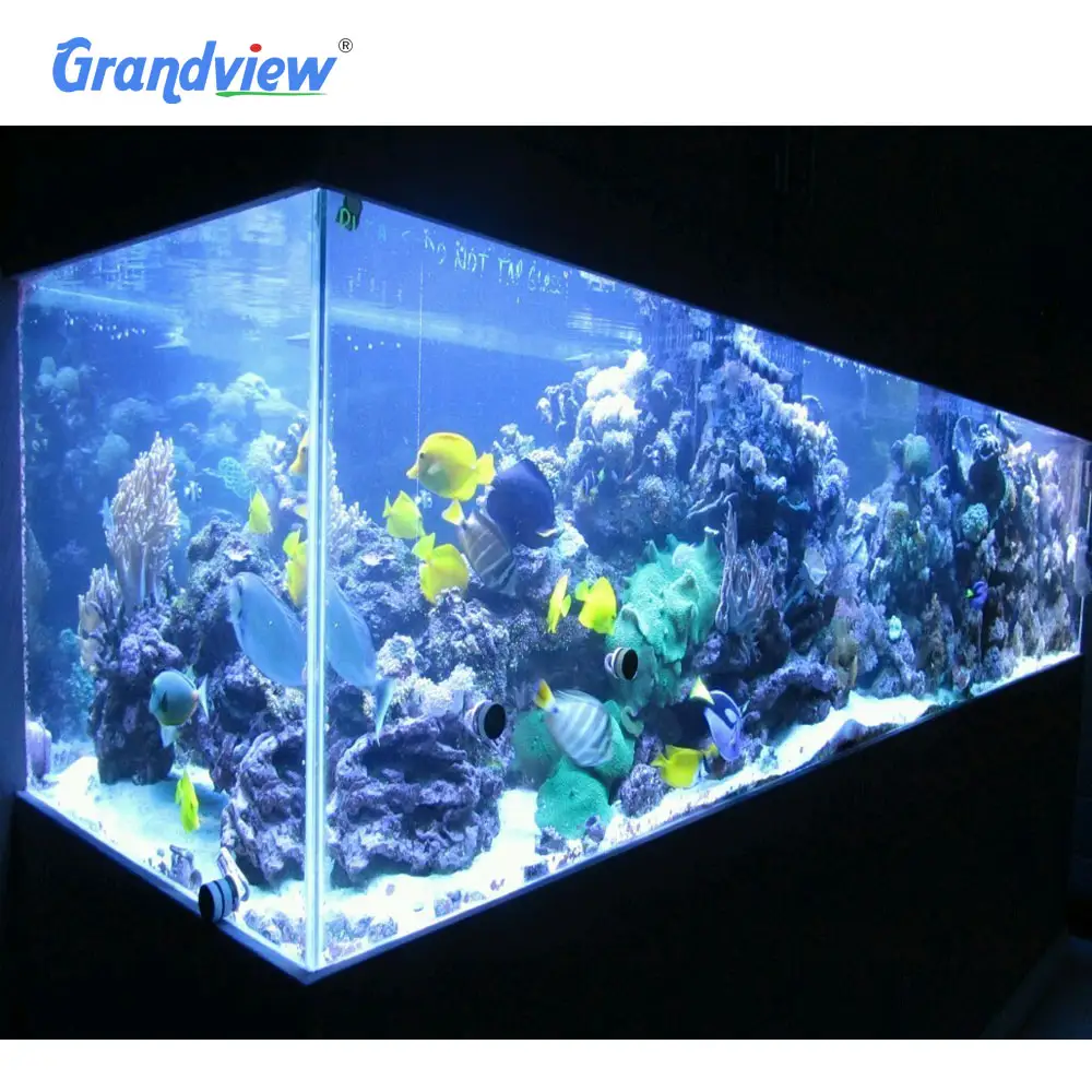 Gunstige Prijs Hotel Restaurant Decoratie Zoutwatertank Wandpaneel Acryl Groot Aquarium Aquarium