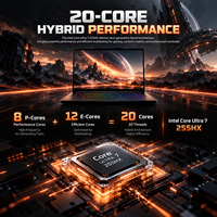 Ordinateur portable de jeu AI 16 pouces Intel Core Ultra 7 255HX RTX 5060 8 Go GDDR7 32 Go DDR5 1 To SSD OLED 165 Hz QHD+