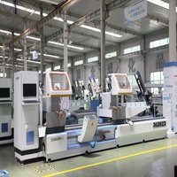 Machine de découpe CNC PARKER de précision pour acier inoxydable, aluminium et PVC, avec tête de coupe à double lame pour profilés et cadre moteur
