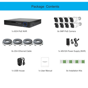 5MP 8CH an ninh không dây <span class=keywords><strong>8</strong></span> kênh IP CCTV Hệ thống <span class=keywords><strong>camera</strong></span> ngoài trời PoE Analog <span class=keywords><strong>camera</strong></span> NVR Kit máy ảnh de giám sát - Product Image 6