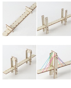 Kit de puente de cable de madera DIY para estudiantes de 5 a 13 años, unisex, experimento de física mecánica, tecnología científica - Product Image 5
