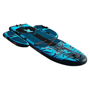 Rafting en eau vive en plein air, pêche, kayak <span class=keywords><strong>gonflable</strong></span> pliable, pagaie, SUP, deux plateformes flottantes, capacité de charge de 200 kg, eau - Product Image 5