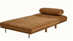Orange Foldable <strong>Sofa</strong> <strong>Bed</strong>, 2-in-1 Convertible <strong>Single</strong> Chair <strong>Bed</strong> for Small Space Living Room Bedroom - Product Image 5