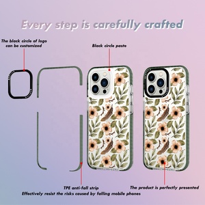 Funda para iPhone <span class=keywords><strong>14</strong></span> Pro Max 13 12 <span class=keywords><strong>11</strong></span> púrpura TPE a prueba de golpes con diseños de flores rosas, funda para teléfono móvil a prueba de golpes - Product Image 3