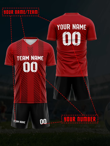 Özel Takım Logolu Unisex Futbol Forması Baskılı Hızlı Kuruyan Futbol Üniforması Yetişkin Spor Giysisi Yazlık Antrenman ve Müsabaka İçin - Product Image 1