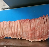 Mesin pengiris daging, mesin pemotong pengiris irisan daging, sosis babi, daging domba, otomatis, harga bagus