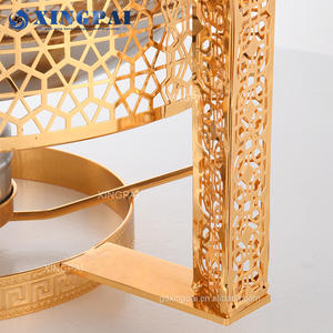 XINGPAI 8L Acero inoxidable Buffet estufa tapa Hotel restaurante Catering comida calefacción plato de frotamiento para Alcohol olla Buffet Cocina - Product Image 5