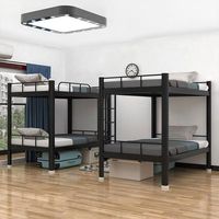 Hochbelastbares Stahl-Etagenbett Metall-Etagenbett für Wohnheime, Personal, Arbeiter, Schulinternate ohne Matratze